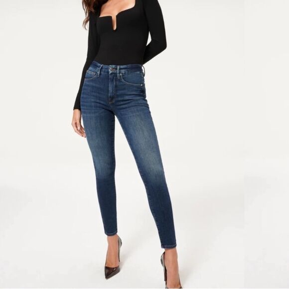 GOOD AMERICAN Good Legs Skinny Jeans in Blue 265 - Picture 1 of 7